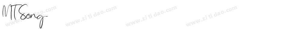 MT Song字体转换